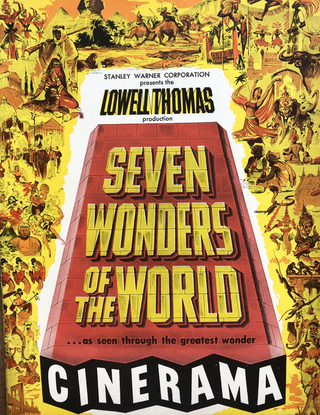 Item #300627 Seven Wonders of the World Cinerama. Lowell Thomas