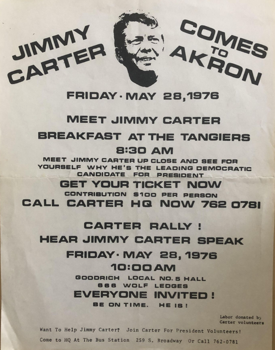 Item #300648 Jimmy Carter Comes to Akron, Friday May 28, 1976.