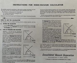 High Vacuum Calculator