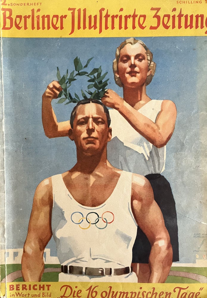 Item #301095 Two Copies of Berliner Illustrirtre Zeitung Rare 1936 Berlin Olympics Ephemera.