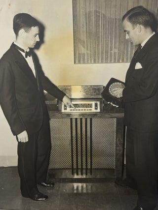 Fifteen [15] Depression-Era Photos of Radios, Radio Components, Radio Product Demonstrations and Office Workers