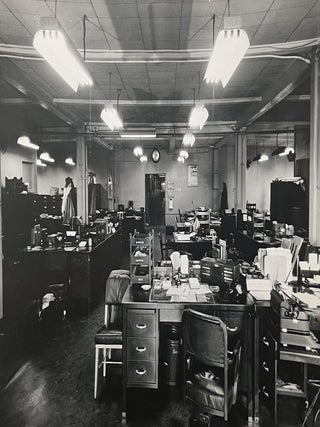 Fifteen [15] Depression-Era Photos of Radios, Radio Components, Radio Product Demonstrations and Office Workers