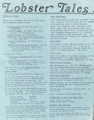 Item #314265 Lobster Tails/Lobster Tales Fan Newsletter