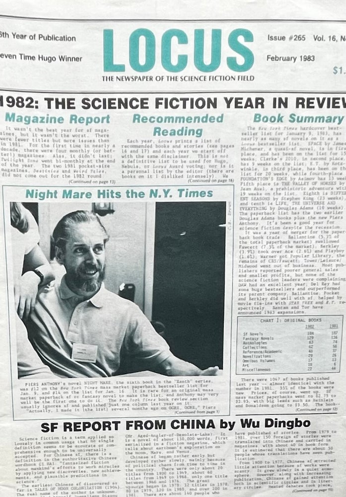 Item #314275 Locus The Newspaper of the Science Fiction Field; Issue 265, Vol. 16, No. 2, Feb., 1983. Charles N. Brown, and Publisher.
