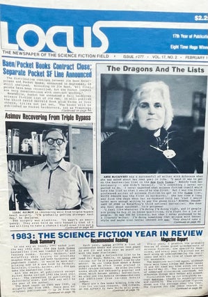 Item #314287 Locus The Newspaper of the Science Fiction Field; Issue 277, Vol. 17, No. 2, Feb.,...