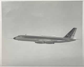 Item #3162421 Circa 1960 Glossy Black and White Press Photo of a Convair 880 Jet. General...