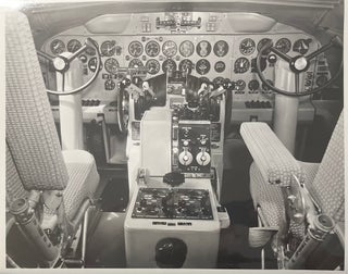 Item #3162427 Circa 1960 Glossy Black and White Press Photo of a Convair 600 Jet Cockpit. General...