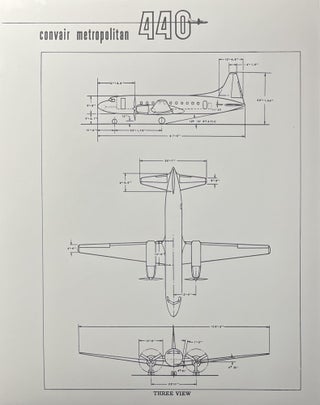 Item #3162432 Glossy Black and White Press Photo of a Convair Metropolitan 440 Sketch of Design...
