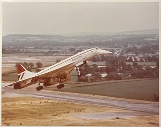 Item #3162449 Circa 1970s Color Press Photo of the British Airways Concorde Jet Upon Takeoff....