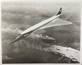 Item #3162452 Circa 1970s Glossy black and White Press Photo of the British Airways Concorde Jet...
