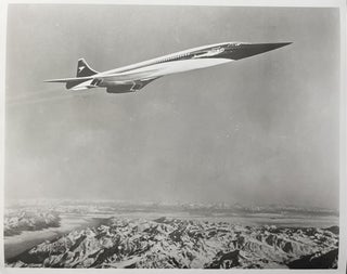 Item #3162453 Circa 1970s Glossy black and White Press Photo of the British Airways Concorde Jet...