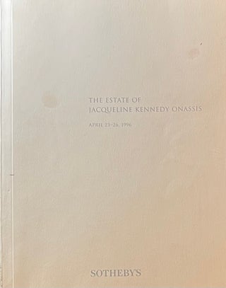 Item #3172408 The Estate of Jacqueline Kennedy Onassis, April 23-26, 1996. Sotheby's