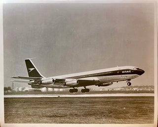 Item #3182414 C1960 Glossy Black and White Press Photo of a British Overseas Air Corporation...