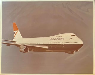 Item #3182415 C1970s Glossy Color Press Photo of a British Airways 747 In Flight. British...
