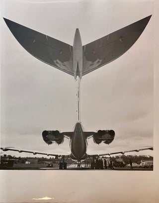 Item #3182425 C1960s Glossy Black and White Press Photo of Tail-End View of a British Overseas...