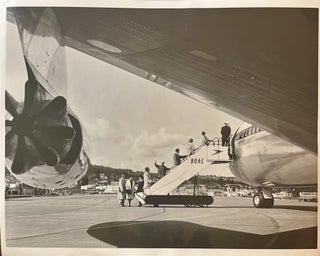 Item #3182429 C1960s Glossy Black and White Press Photo of a British Overseas Air Corporation...