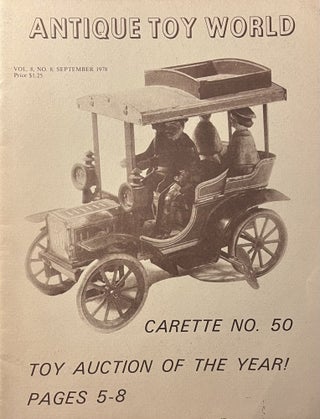 Item #3202419 Antique Toy World, Vol. 8, No.8, September 1978. Dale Kelley