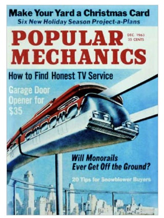 A Full Year 1963 Run of Popular Mechanics Magazine. Don Dinwiddie.