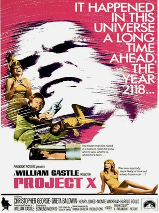 Item #3282403 Project X One Sheet Movie Poster. Director William Castle, Screenplay Edmund Morris