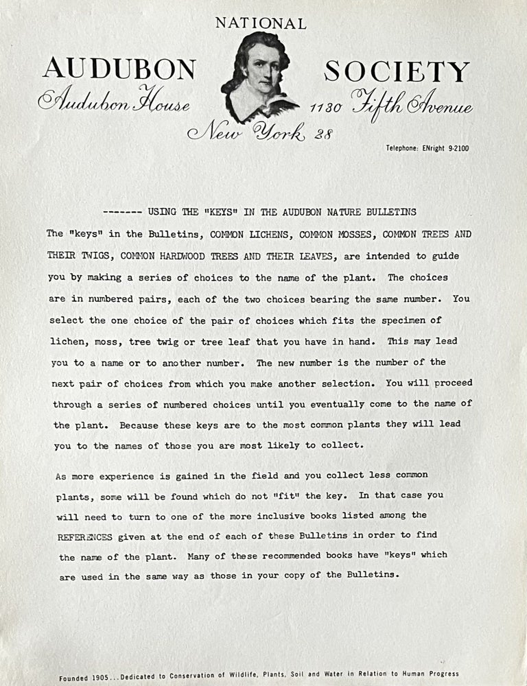 Item #32828 A Grouping of National Audubon Society Audubon Nature Bulletins.