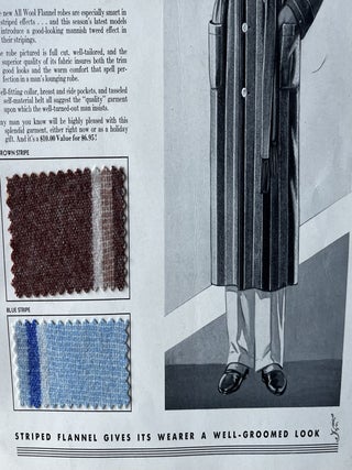 Seven [7] Depression-Era Harford Shirts Sales Cards/Design Plates with Intact Fabric Samples