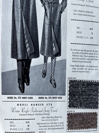 Seven [7] Depression-Era Harford Shirts Sales Cards/Design Plates with Intact Fabric Samples