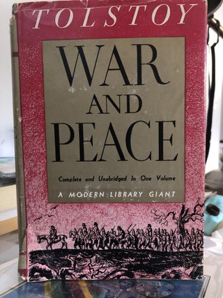 Item #400106 War and Peace Modern Library G1. Leo Tolstoy