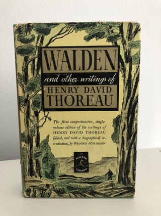 Item #400108 Walden and Other Writings of Henry David Thoreau [Modern Library #155.3]. Henry...