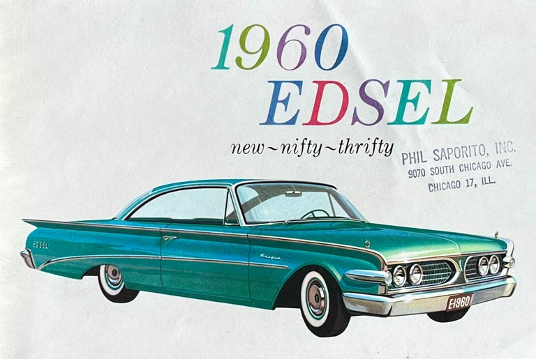 Item #407259 1960 Edsel "new~nifty~thrifty" [Vintage Car Brochure]