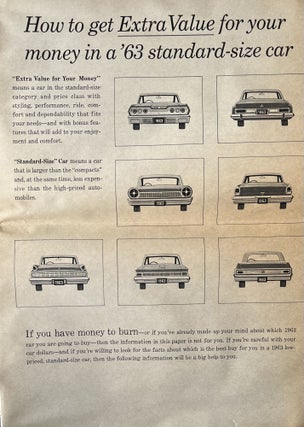 "How to Get Extra Value for Your Money in a '63 Standard-Size Car"
