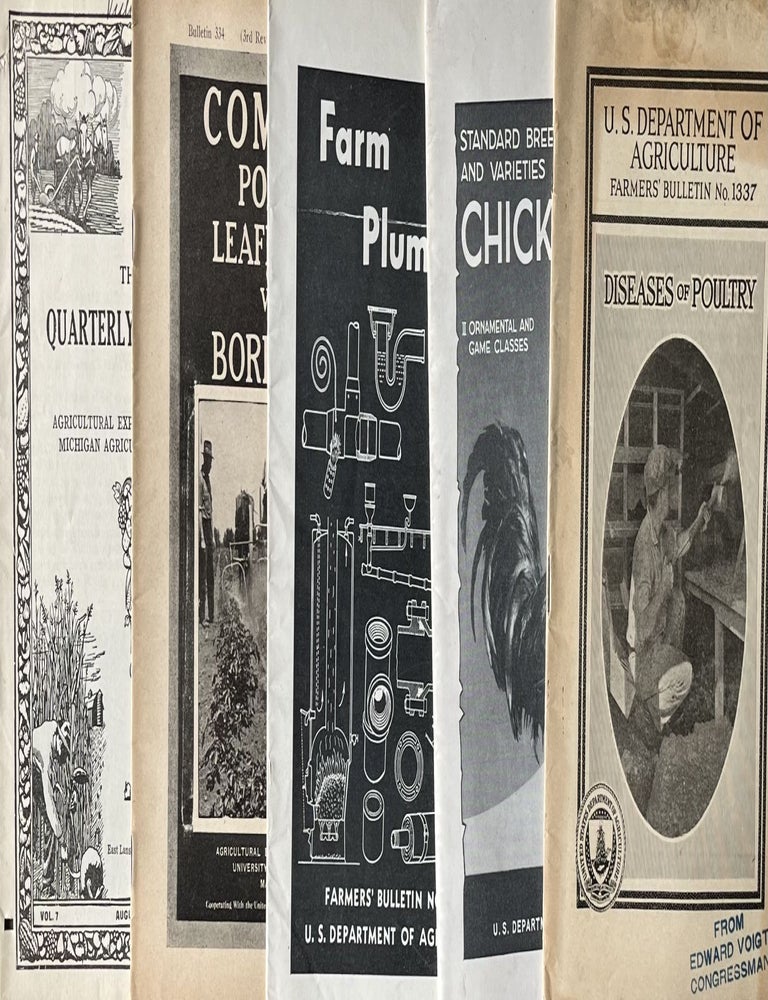 Item #416240 A Grouping on Twenty [20] Early 20th Century Agriculture Booklets from the U.S. Department of Agriculture, The University of Wisconsin , The University of Minnesota and Michigan Agricultural College.