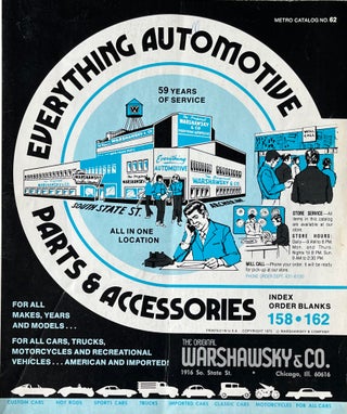 Item #416247 Everything Automotive Parts and Accessories; Metro Calendar No. 62. Warshawsky, Co