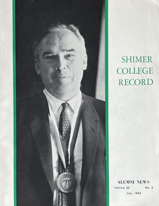 Item #416255 Shimer College Record Alumni News, Vol. 56, No. 2, July, 1964. Grace Reynolds Watson
