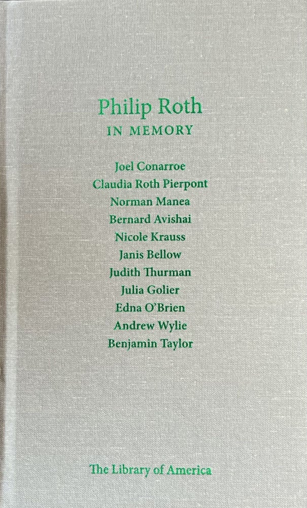 Item #420238 Philip Roth In Memory