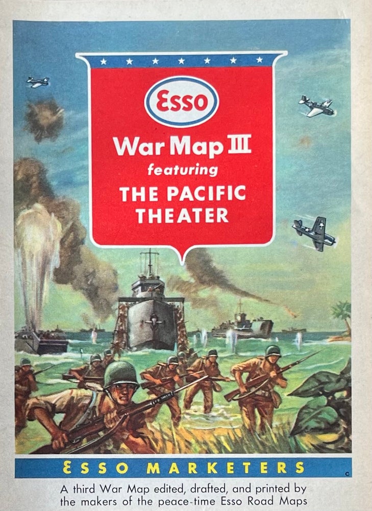 Item #420246 Esso War Map III Featuring the Pacific Theater. Esso Marketers.