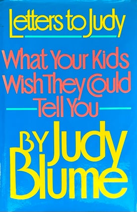 Item #429240 Letters to Judy. Judy Blume