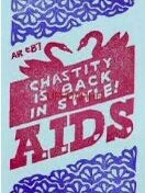 Item #500196 AIDS Awareness Postcard: "Chastity is Back in Style"