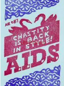 Item #500196 AIDS Awareness Postcard: "Chastity is Back in Style"