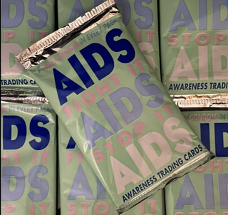 Item #500197 A Grouping of Twenty One [21] Unopened Packs of Early 1990s AIDS Educational Trading...