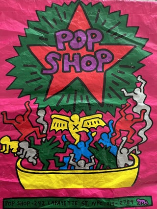 Item #500225 A Circa 1986 Shopping Bag from Keith Haring's Pop Shop, Located at 292 Lafayette...