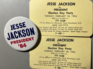 Item #500246 Jesse Jackson for President Grouping Consisting of Two Invitations to His New...