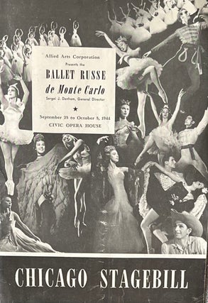 Item #504243 Chicago Stagebill for The Ballet Russe de Monte Carlo, September 28 to October 8,...