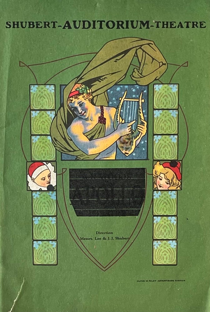 Item #504256 Program Guide for The Miracle Performed at The Shubert Auditorium Theatre, Chicago, February 2 through April 20, 1926. Morris Gest.