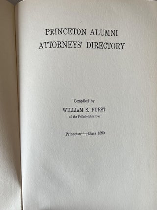 Princeton Alumni Attorneys' Directory
