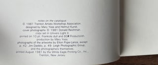eyes on trenton: New Jersey State Museum, Trenton City Museum, September 4-October 5, 1981