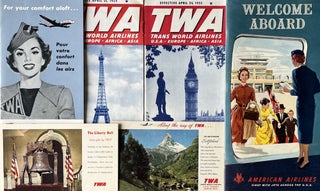 Item #507243 A Grouping of Mid-20th Century Airline Ephemera. American Airlines, Trans World...