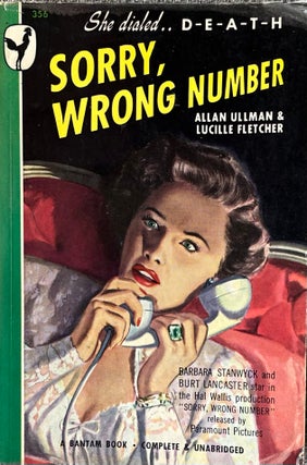 Item #510242 Sorry, Wrong Number. Allan Ullman, Lucille Fletcher
