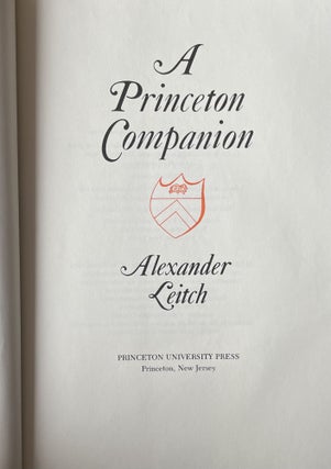 A Princeton Companion [Princeton Legacy Library 1507]