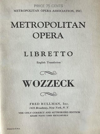 A Grouping of 19 New York City Metropolitan Opera Company Libretti of a Range of Operas