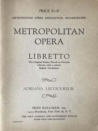 A Grouping of 19 New York City Metropolitan Opera Company Libretti of a Range of Operas